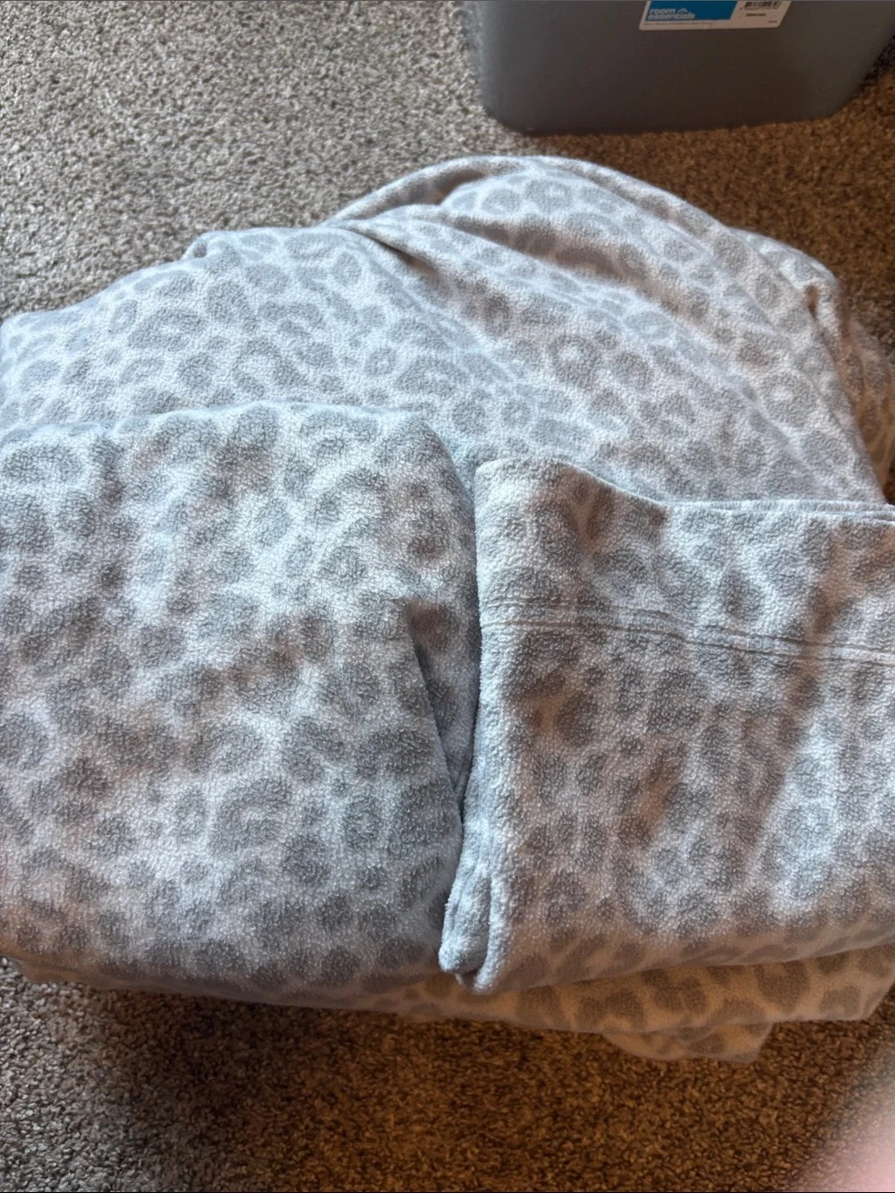 Cuddl Duds Plush Leopard-Print Sheet Set